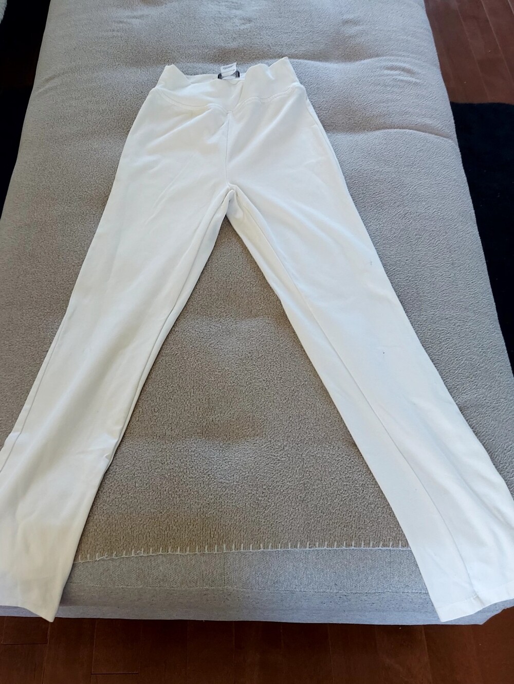 Kim & Co White/Écrue Stretch Pull Up Pants